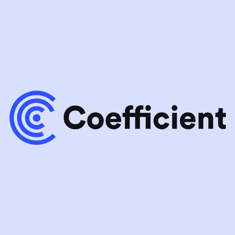 Coefficient - AI-Driven Google Sheets and Excel Data Connector