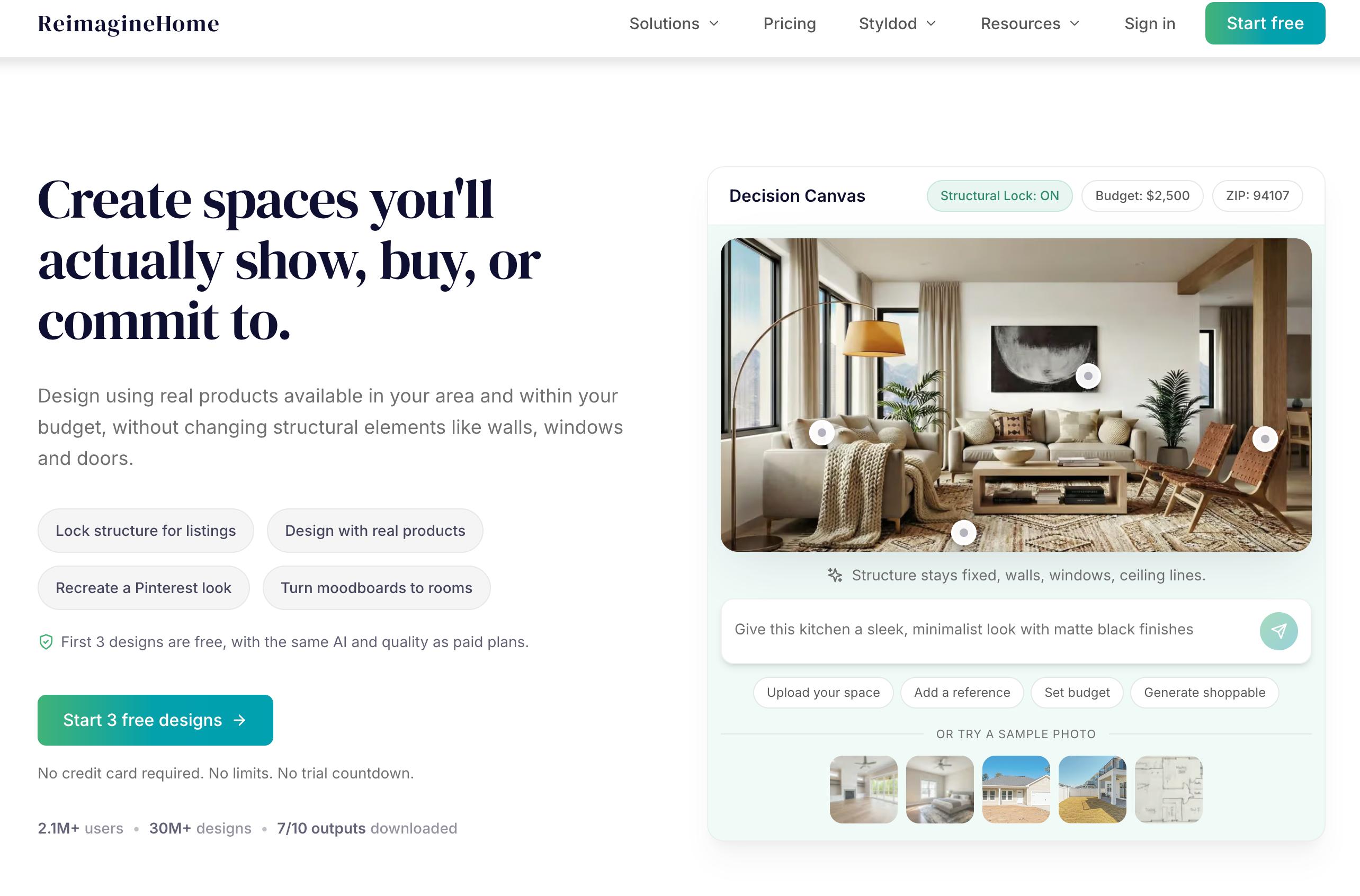 REimagineHome AI - AI-Based Platform For Interior Design – ToolPilot