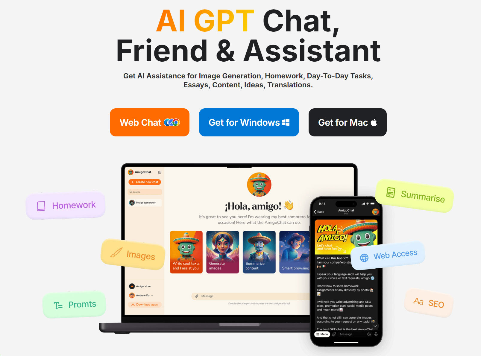 AmigoChat - Free AI GPT Chat Platform & AI GPT Assistant