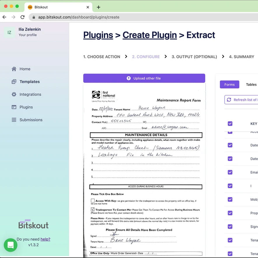 Bitskout - AI Tool for Docs & Email Data Extraction