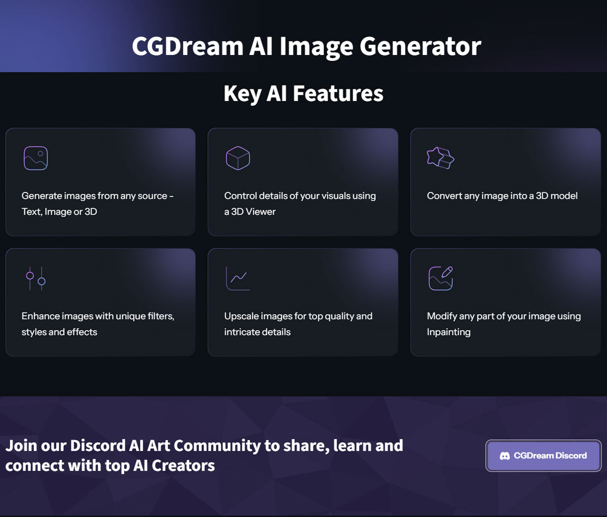 CGDream - AI image generator – ToolPilot