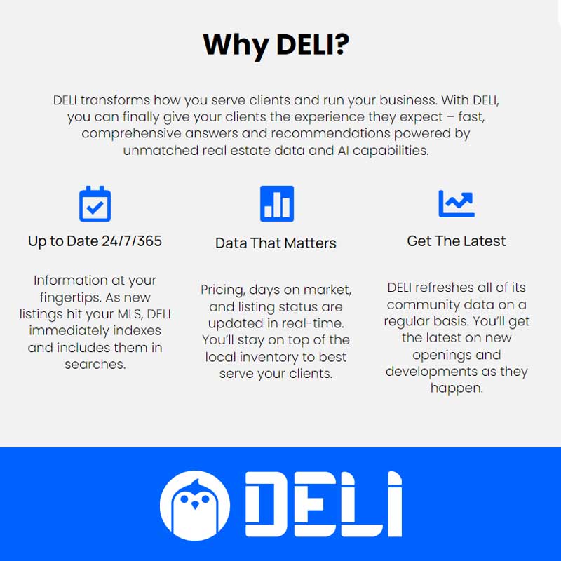 Deli  - Find Your Clients Dream Home In Seconds With AI