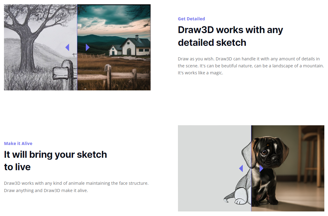 Draw3D - AI Sketches to Realistic Photos Converter
