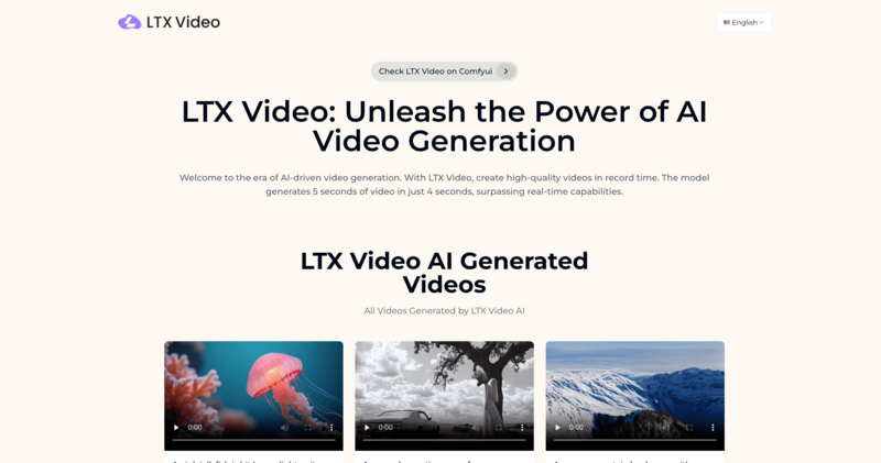 LTX Video - AI Video Generator