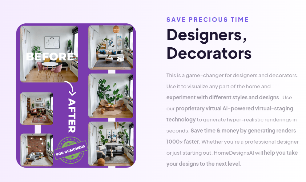 HomeDesigns AI - AI Tool For Interiors, Exteriors And Gardens Design