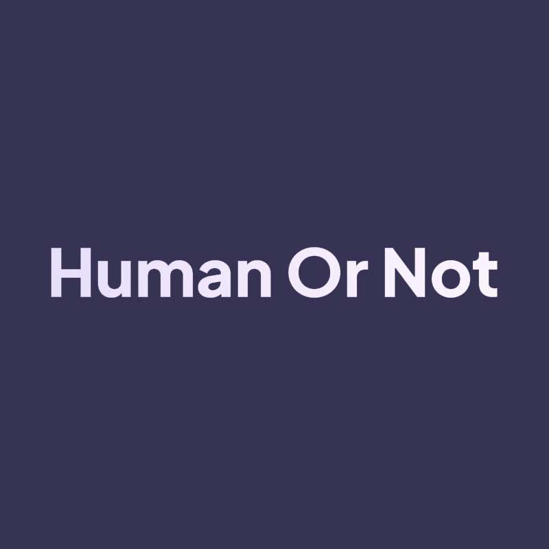 Humanornot.io - Human Or Not AI Powered Social Game
