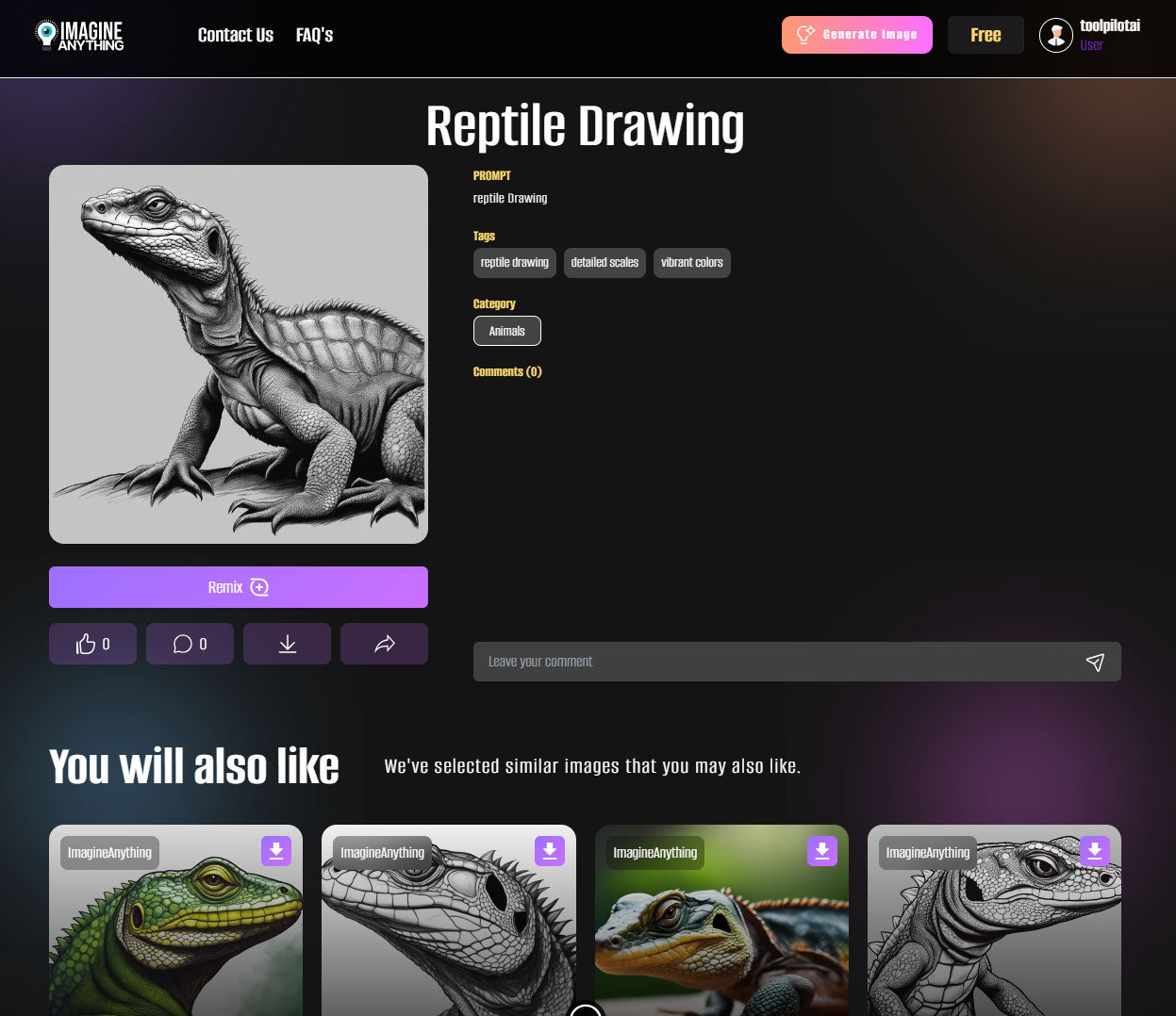 Generate Anything Imagine Anything - Free AI Image Generator – ToolPilot