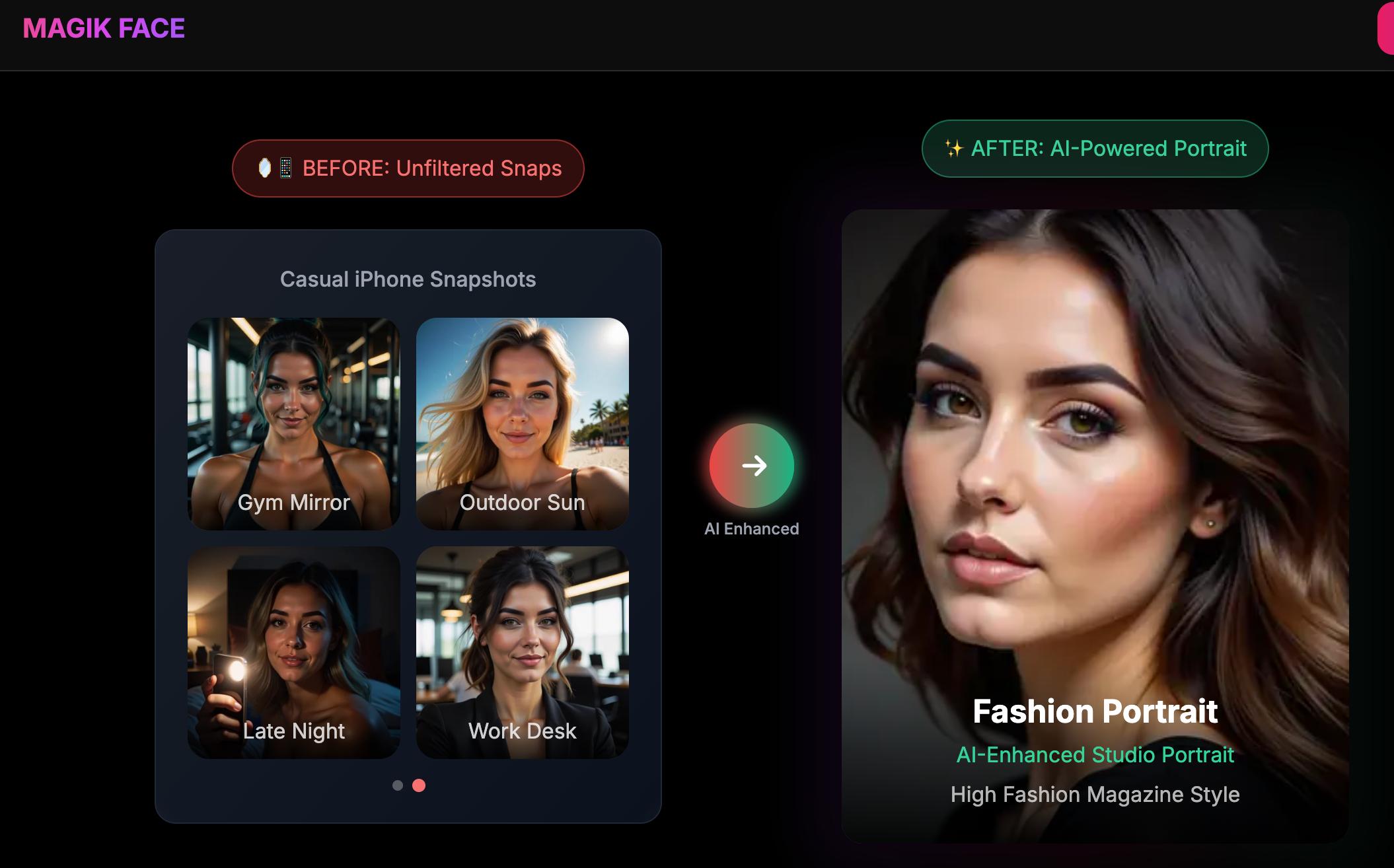 Magik Face - AI-photo/style transfer, portraits, animation.