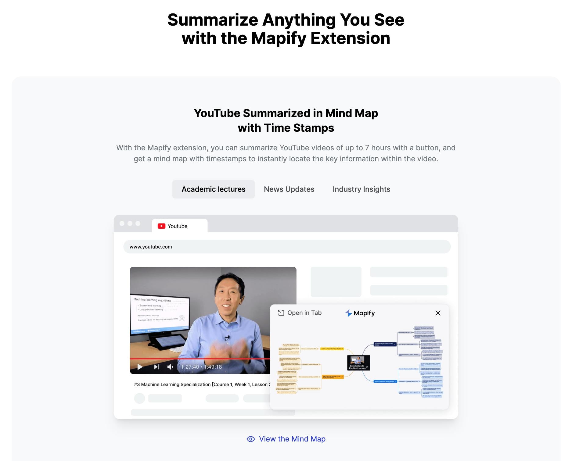 Mapify - AI mind map summarizer