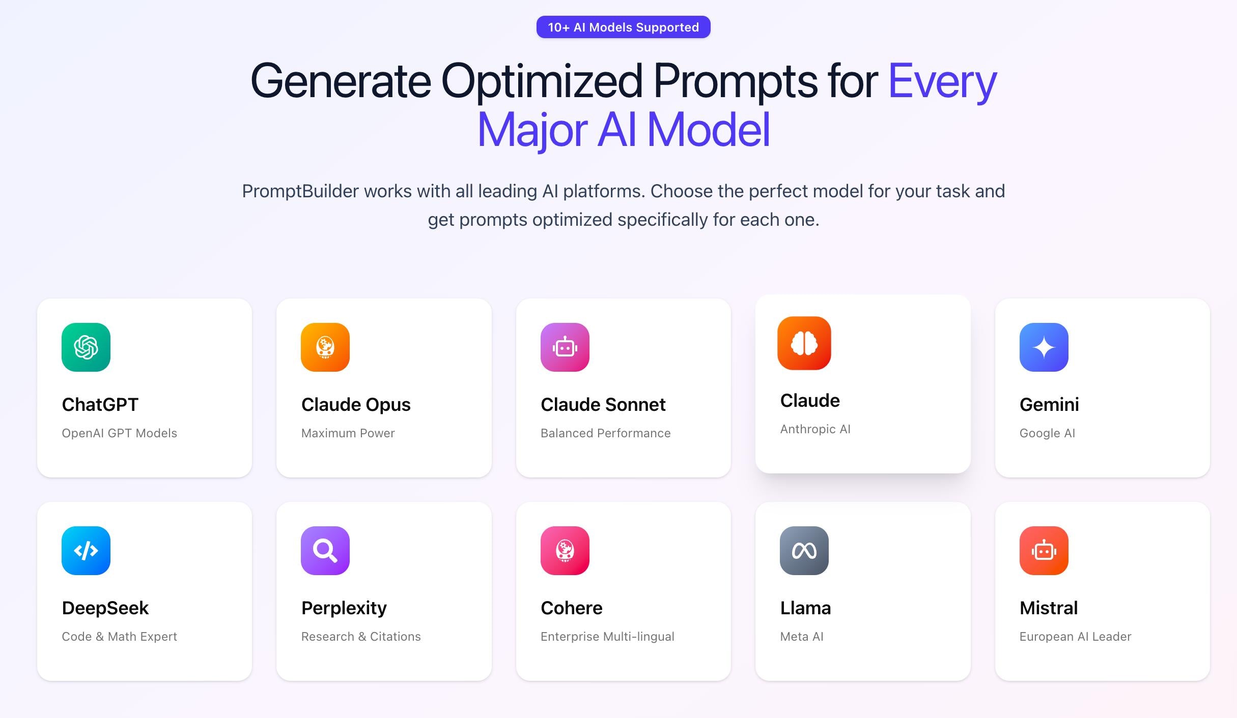 PromptBuilder – Your AI Prompt Assistant – ToolPilot