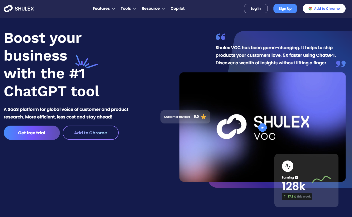 Shulex Voc - Instantly Decode Your Audience: Deep Customer Insights for Smarter Ecommerce.