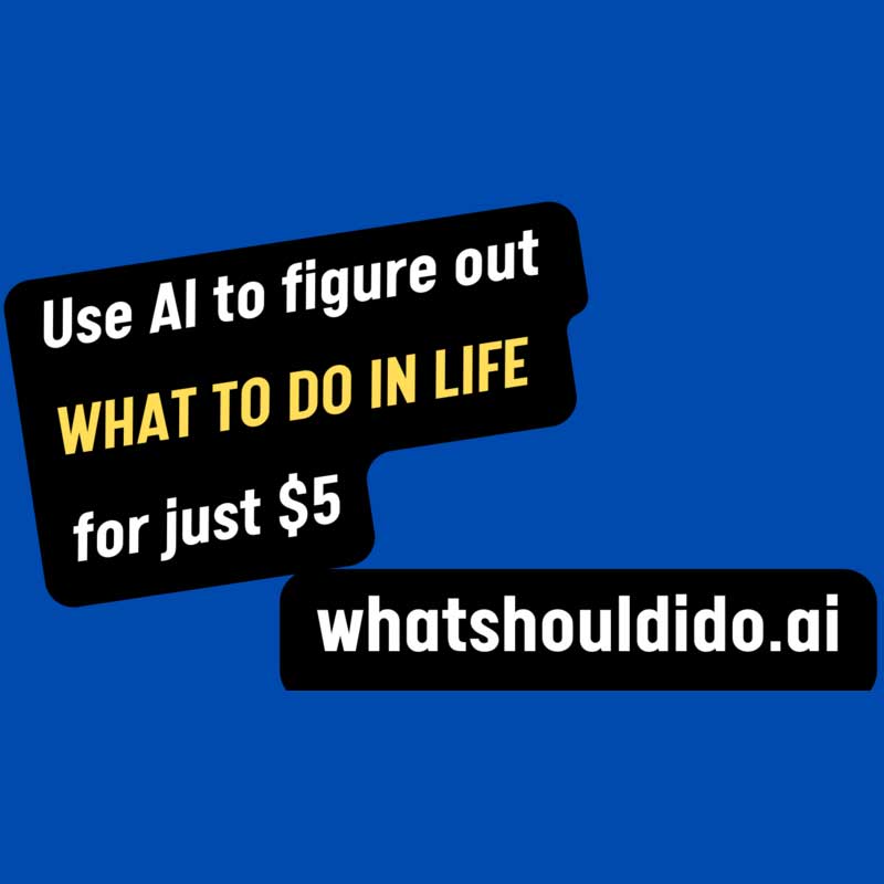 whatshouldido.ai - Use AI to figure out what to do in life.
